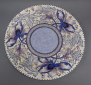 A Charlotte Rhead pottery charger diameter 41.5cm