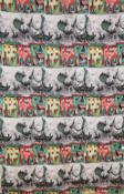 A length of 1960's printed furnishing fabric 'Scenes of Venice'