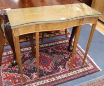 An Edwardian console table, possibly Scottish? W.91cm