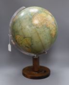 A 1950's columbus globe