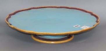 A Mintons majolica lazy Susan diameter 47cm