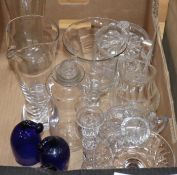 A quantity of glassware