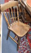 Six Victorian style kitchen chairs