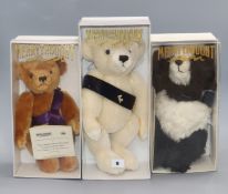 Three Merrythought bears: Queen Elizabeth, boxed, Golden Jubilee, boxed with certificate and