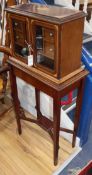 An Edwardian inlaid mahogany smokers cabinet L.52cm