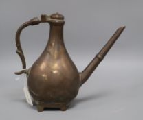 A Middle Eastern bronze pot height 25cm