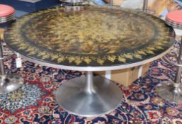 A Poul Cardovius circular single pedestal dining table W.138cm