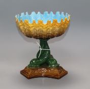 A Worcester dolphin bowl height 19.5cm