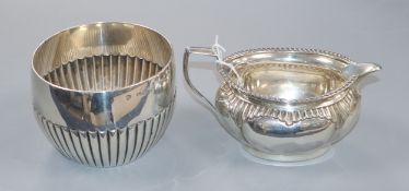 A late Victorian silver sugar bowl, by Walter & John Barnard, London, 1890 and a Victorian silver