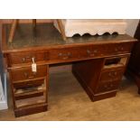 A small antique desk W.122cm