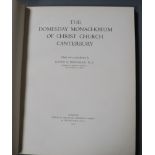 CANTERBURY: Douglas, David C. (Editor) - The Domesday Monachorum of Christ Church Canterbury, folio,