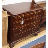 A George III mahogany chest of drawers W.92cm