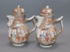 Two 19th century Chinese coffee pots