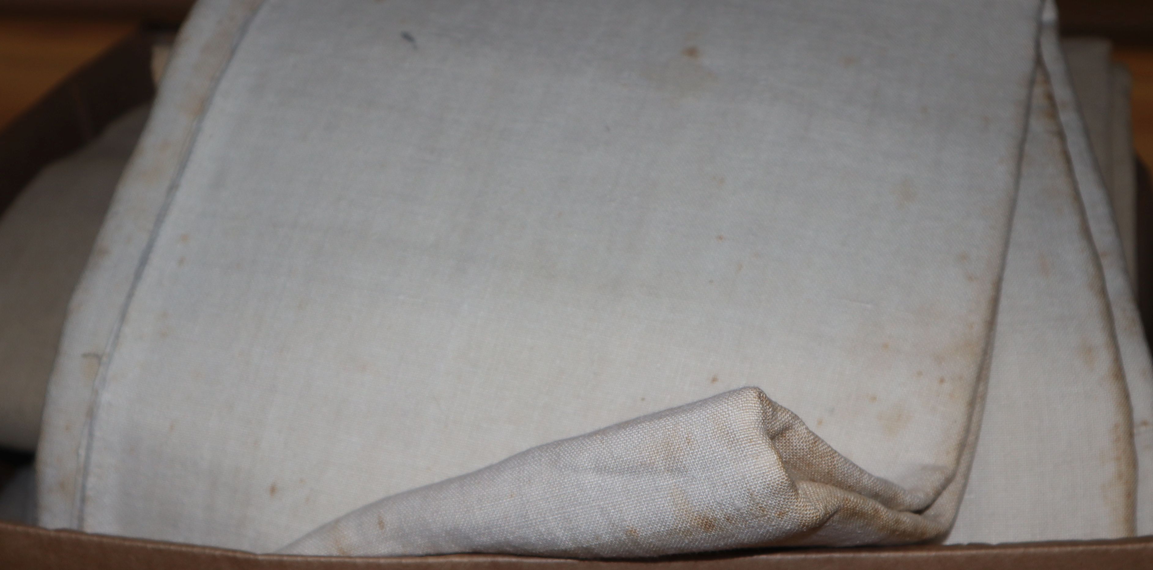 Ten French coarse linen sheets