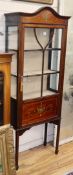 An Edwardian mahogany display cabinet W.69cm