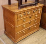 A 17th century pine chest of drawers