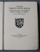 Behrens, Lilian Boys - Under Thirty-Seven Kings. Legends of Kent and Records of the Family of