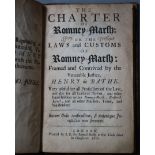 ROMNEY MARSH: Bathe, Henry de - The Charter of Romney-Marsh, 8vo, rebound quarter calf, London