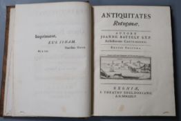 Battely, John - Antiquitates Rutupinae et Antiquitates S. Edmundi Burgi, 2nd edition, 8vo,