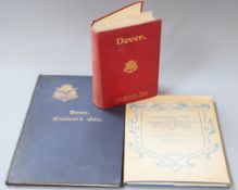 DOVER: Emden, Walter - Dover, England's Gate, folio, blue cloth gilt, 28 illustrated views, c.