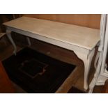 A painted hall table L.180cm