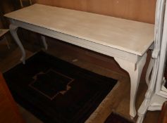 A painted hall table L.180cm