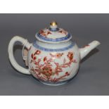 A Chinese Kangxi period Imari teapot and cover