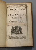 CINQUE-PORTS: A Collection of The Statutes relating to The Cinque Ports, 12mo, rebound modern cloth,