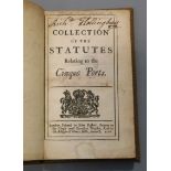 CINQUE-PORTS: A Collection of The Statutes relating to The Cinque Ports, 12mo, rebound modern cloth,