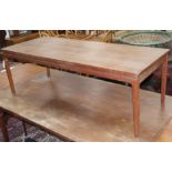 A 1960's Danish teak coffee table L.150cm