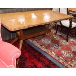 A 1970's cherry top dining table L.159cm