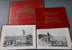 RAMSGATE: 3 late 19th century photographic albums:- Ramsgate Illustrated - 50 views32 Views of