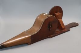 A set of Victorian copper mechanical bellows