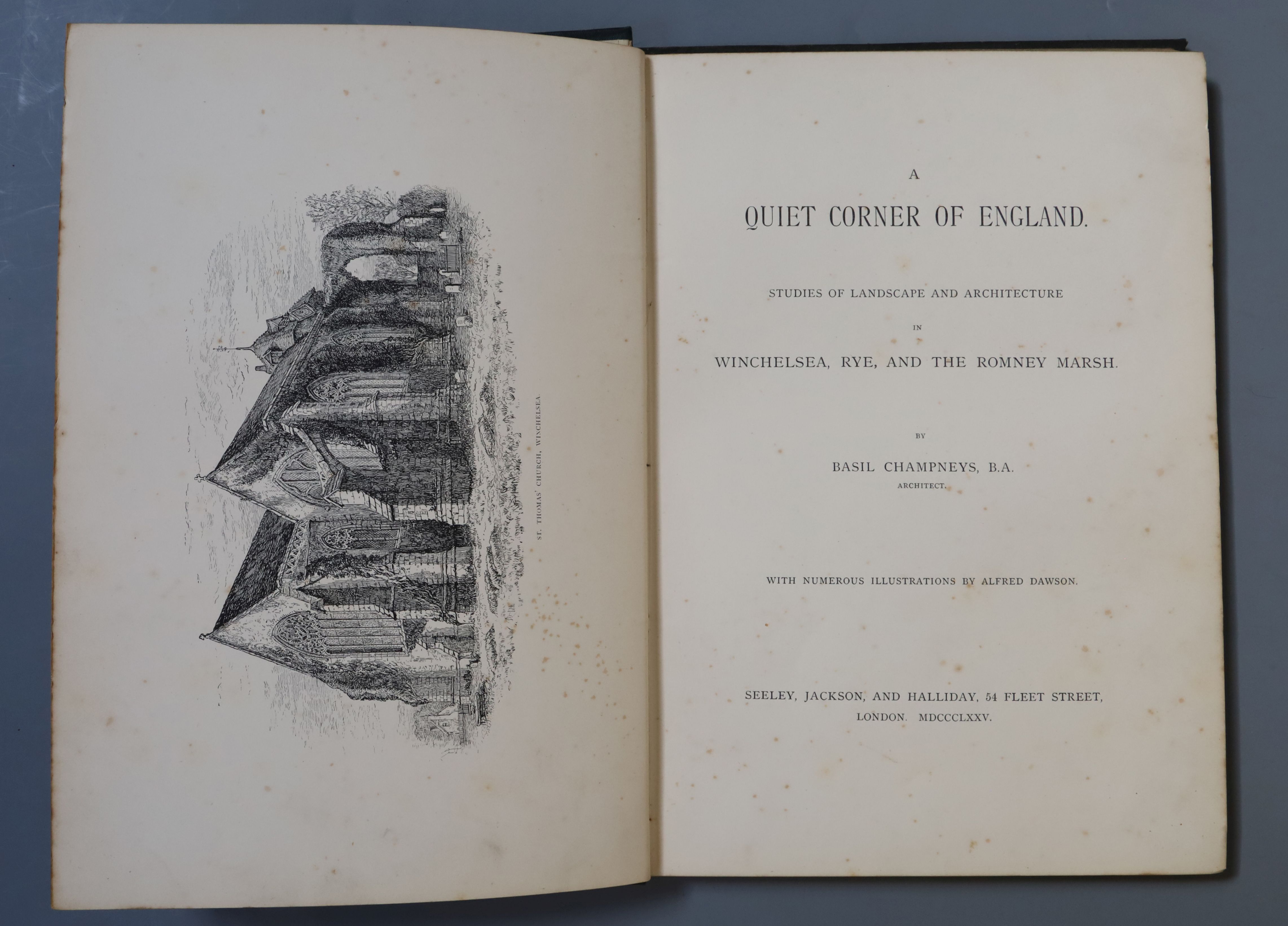 RYE, WINCHELSEA: Champneys, Basil - A Quiet Corner of England, Studies of Landscape in Rye,