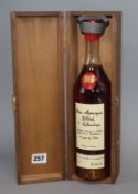 A bottle of Bas-Armagnac Deboch, boxed