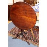 A George III mahogany tripod table W.76cm