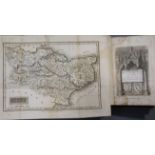 Kent - Excursions in the County of Kent, 8vo, blind stamped morocco gilt, with 50 engravings and 2