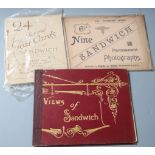 SANDWICH: 3 late 19th century photographic albums:- Views of Sandwich - 19 views, T.F. Paine,