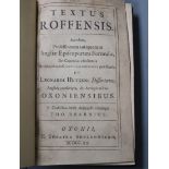 Ernulf, Bishop of Rochester; Hutton, Leonard - Textus Roffensis, Accedunt, Professionum Antiquorum