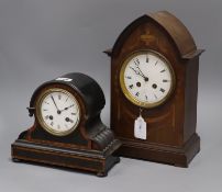 Two French mantel clocks