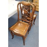 A pair of Chinese Hongmu chairs