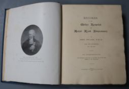 Poland, John - Records of the Miller Hospital and Royal Kent Dispensary, qto, blue cloth, large