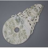 A Chinese archaistic jade bi disc
