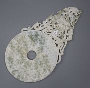 A Chinese archaistic jade bi disc