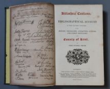 Smith, John Russell - Bibliotheca Cantiana: A Bibliographical Account of .... the County of Kent,