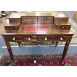 A Regency rosewood writing table W.107cm