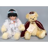 A Hamilton Collection doll 'Snowbird', with certificate and a Hermann Queen Mary II, boxed with
