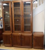 Ercol display units W.47cm and 91cm
