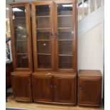 Ercol display units W.47cm and 91cm