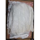 A quantity of Christening gowns etc